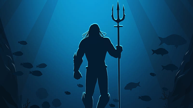 Aquaman Movie Poster Art, aquaman, superheroes, artwork, digital-art, HD wallpaper