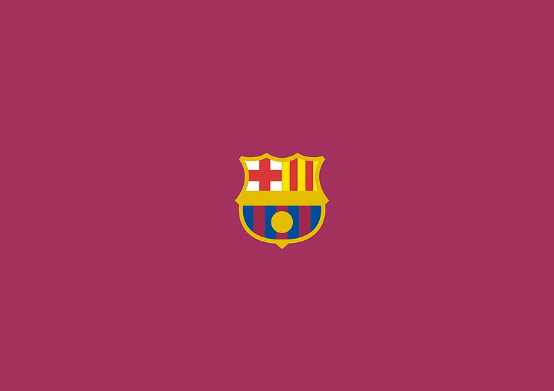 FC Barcelona Logo Minimalism, fc-barcelona, games, esports, football, minimalism, minimalist, behance, HD wallpaper