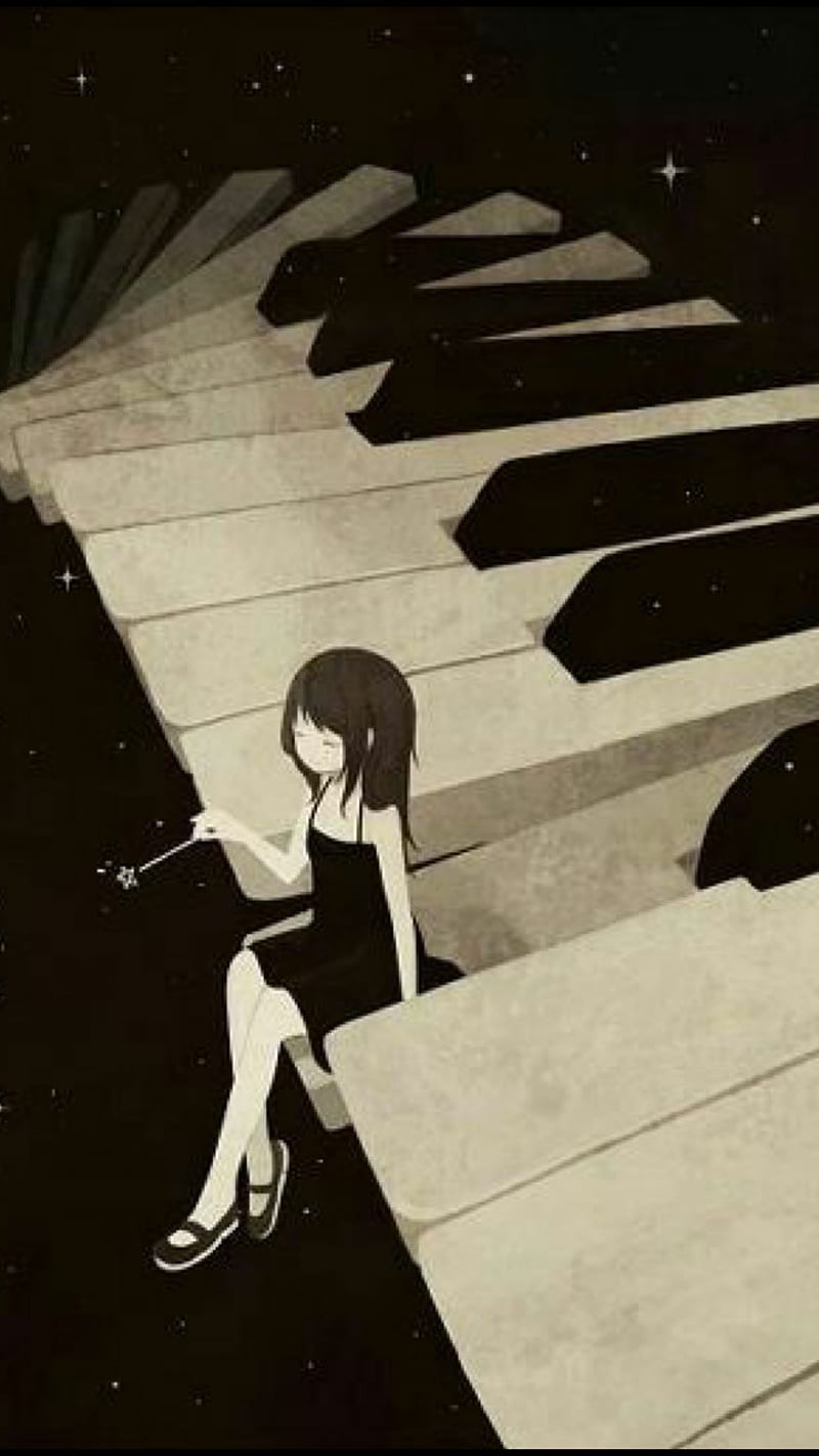 anime music black wallpaper