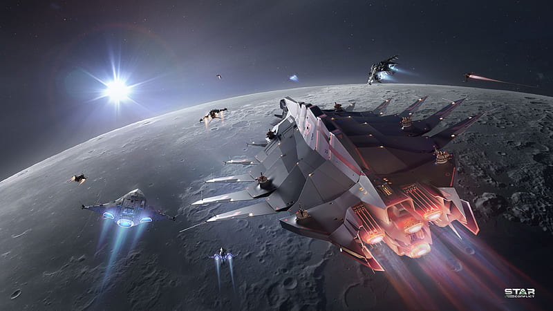 Video Game, Star Conflict, Spaceship, HD wallpaper