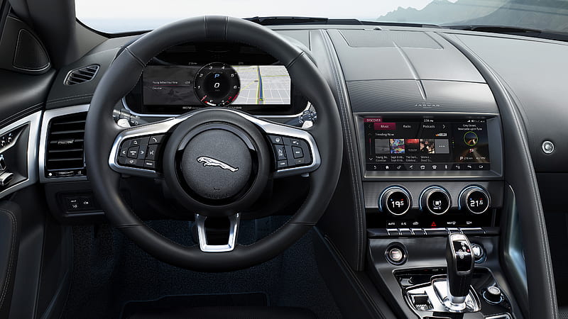 Jaguar F-Type R Coupe 2020 Interior, HD wallpaper
