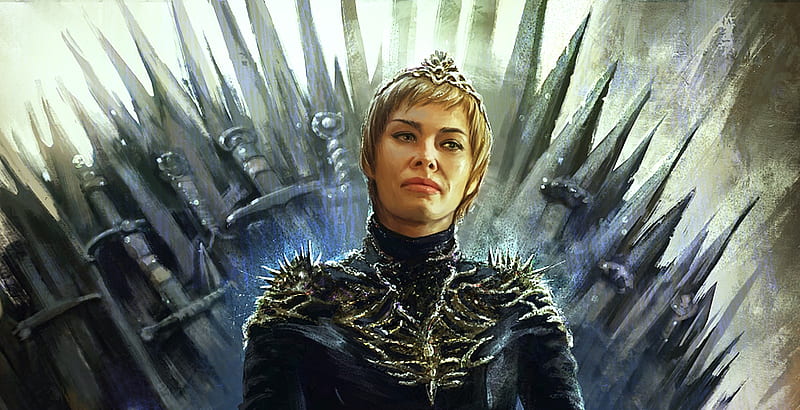 Mad Queen, cersei lannister, inna vjuzhanina, art, fantasy, luminos, game of thrones, HD wallpaper