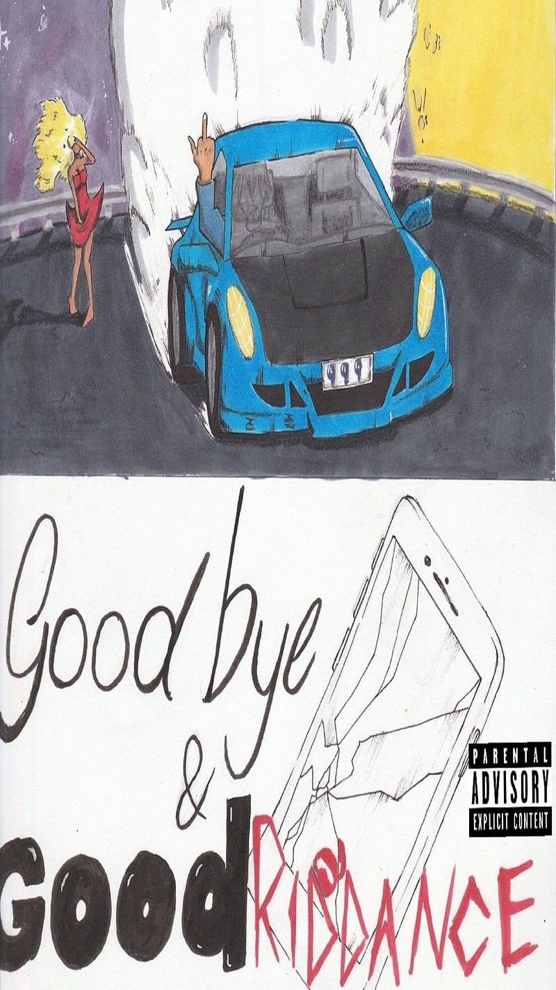 Tried to make HD version of the Goodbye  Good Riddance cover so it can be  used as wallpaper hope you guys like it  rJuiceWRLD