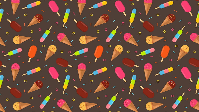 Texture, ice cream, brown, food, dessert, sweet, vara, summer, pink, HD  wallpaper