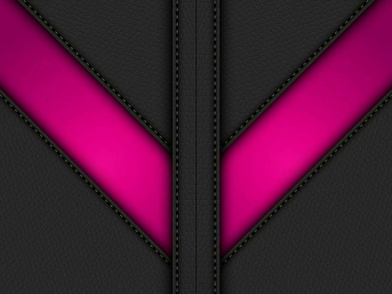 Material design 668, arrow, black, geometric, leather, material design, pink, texture, triangles, HD wallpaper