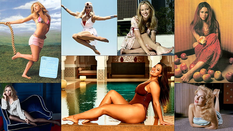 Beautiful Women, Kristanna Loken, Julie Newmar, Ashley Graham, Shakira, Scarlett Johansson, Lynda Carter, HD wallpaper