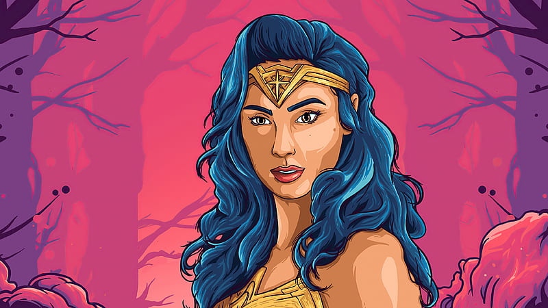 Wonder Woman 1984 Fan Made Art, wonder-woman, superheroes, artwork, artist, artstation, HD wallpaper