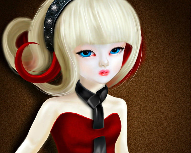 Cute doll face, cute, blond, face, doll, HD wallpaper