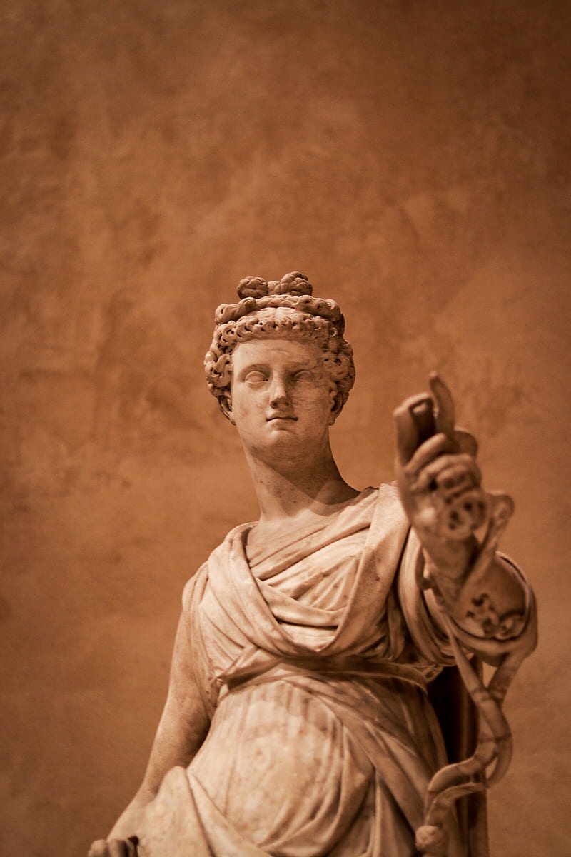 sculpture, Greek mythology, portrait, bokeh, museum, New York City, HD phone wallpaper