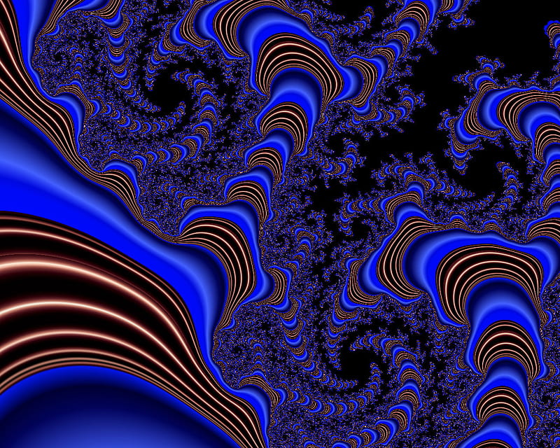 fractal 2.jpg, swirl, lacy, blue, HD wallpaper