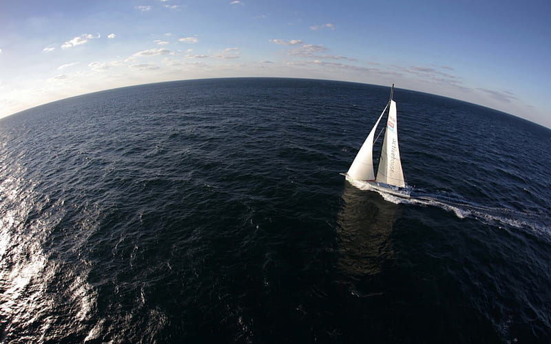 I am sailing , world, panoramic, ocean, sailing, bonito, sea, boats awesome, white, dream, sailboats, blue, HD wallpaper