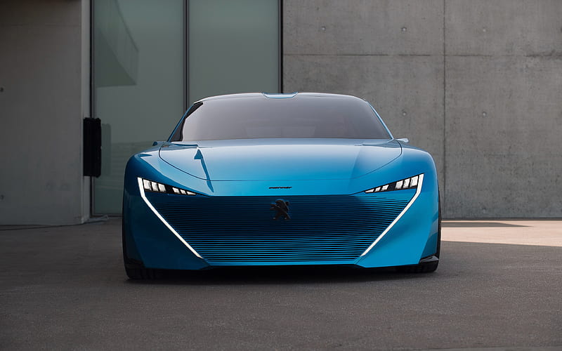 Peugeot Instinct, 2018 cars, concept cars, front view, Peugeot, HD wallpaper
