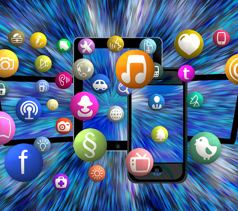 Social Media, logo, network, HD wallpaper