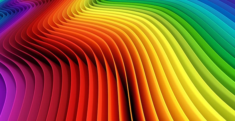 Abstract, Rainbow, Lines, Colors, Colorful, HD wallpaper | Peakpx