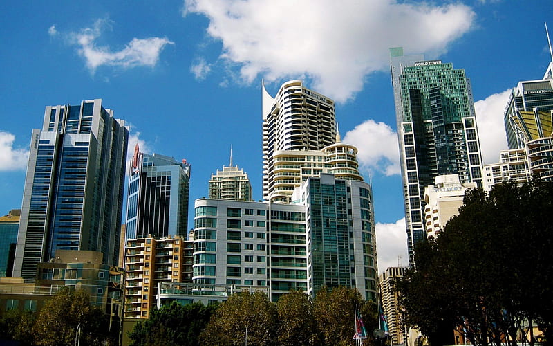 Sydney Skyline-architectural scenery, HD wallpaper