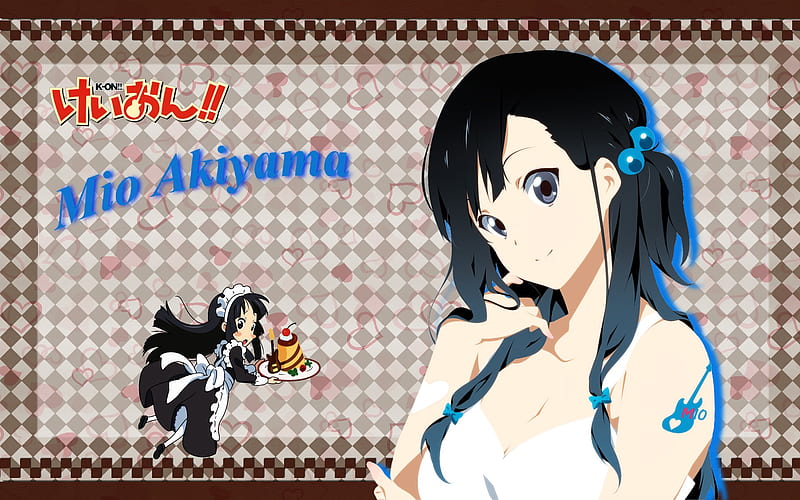 Akiyama Mio, k-on, mio, jpeg artifacts, anime, HD wallpaper