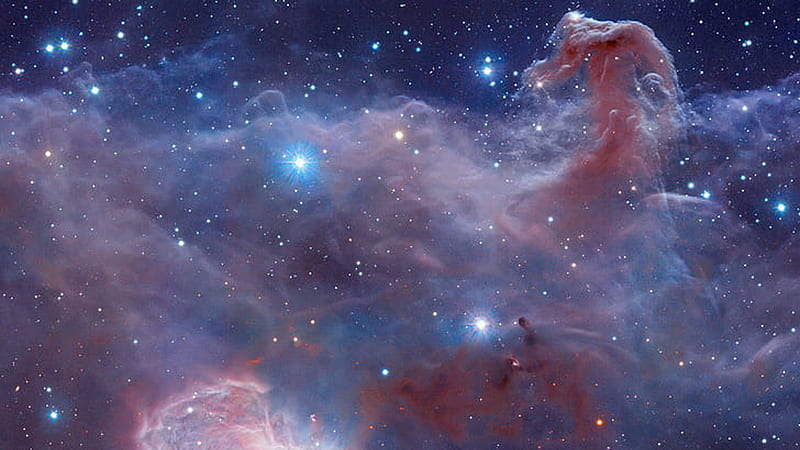 White Clouds Blue Sky Nebula Space Galaxy Glittering Stars Galaxy, HD wallpaper