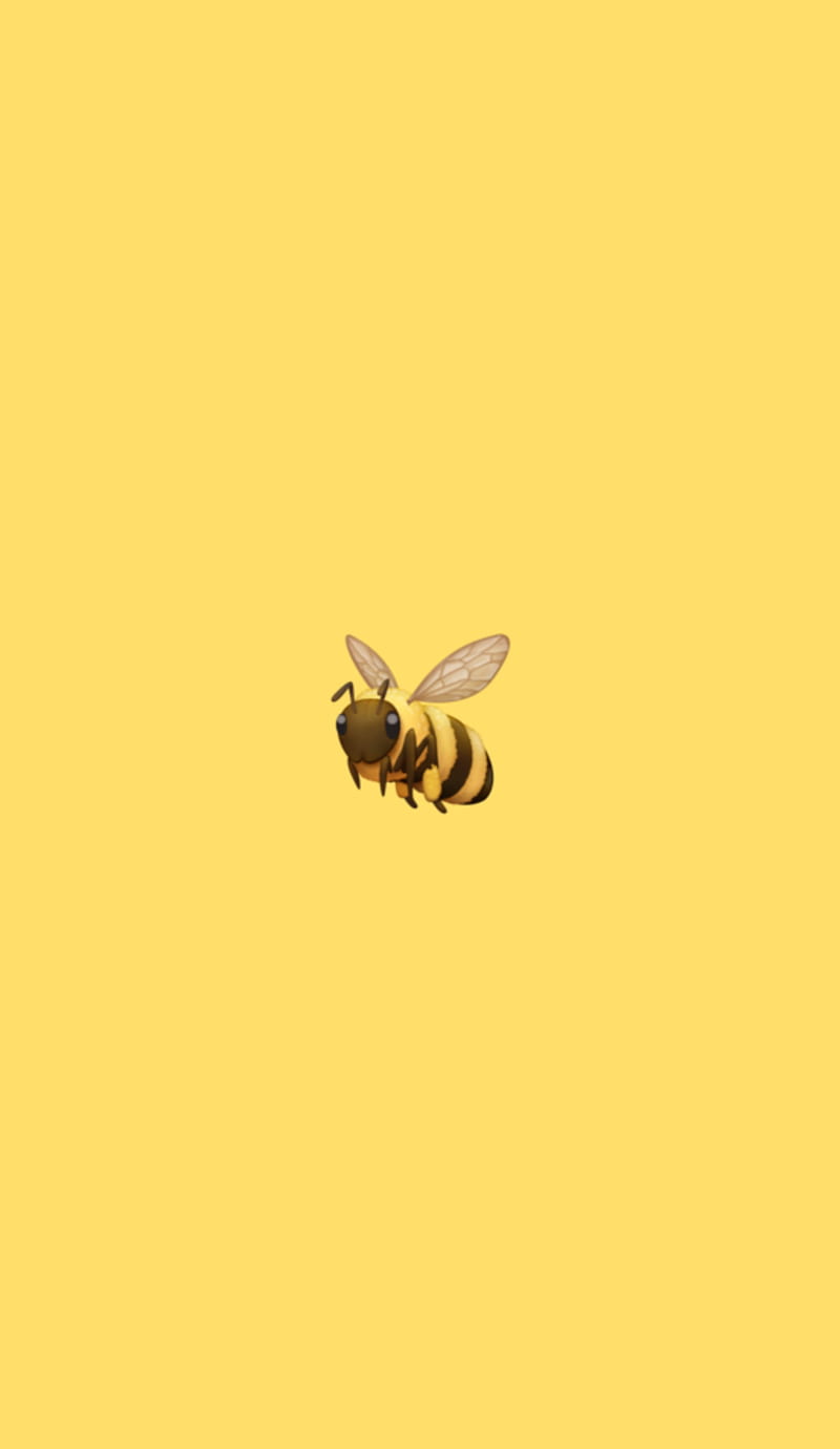 Aesthetic Bee, bee aesthetic, cute, yellow, HD phone wallpaper