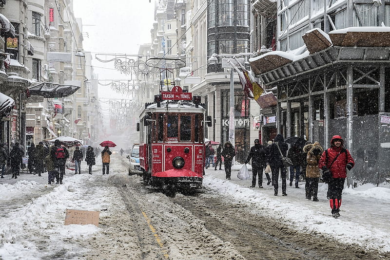 Istanbul January 2017, Snowstorm, January 2017, Istanbul, Turkey, HD wallpaper