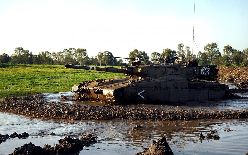 Merkava 2, Israeli main battle tank, range, modern armored vehicles, Israel, tanks, HD wallpaper