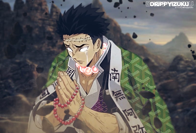 Gyomei Stone Hashira, demon slayer, goyard, gyomei, hashiras, HD wallpaper