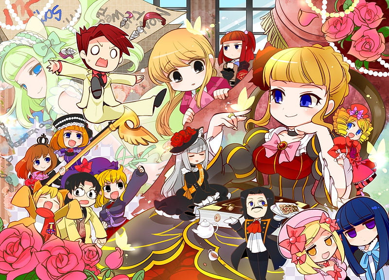 umineko_no_naku_koro_ni, frends, cute, girls, cuties, HD wallpaper