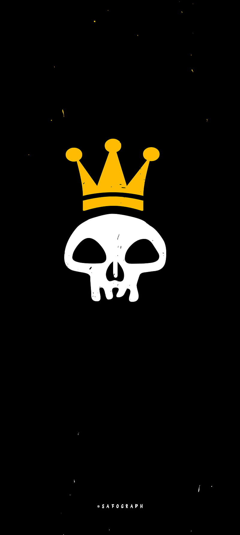tribal skull with crown