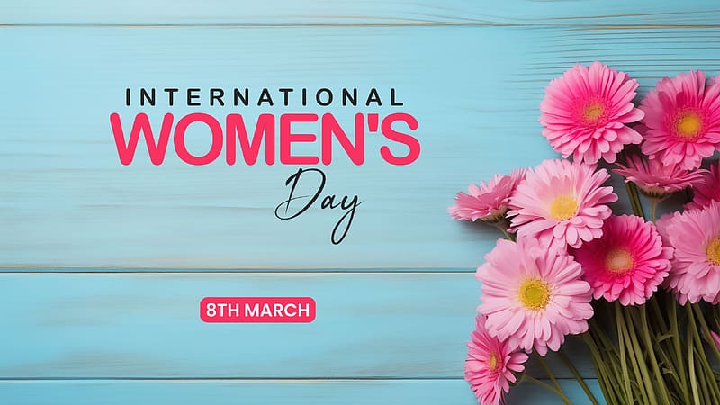 Happy Womens Day, pink, womens day, HD wallpaper