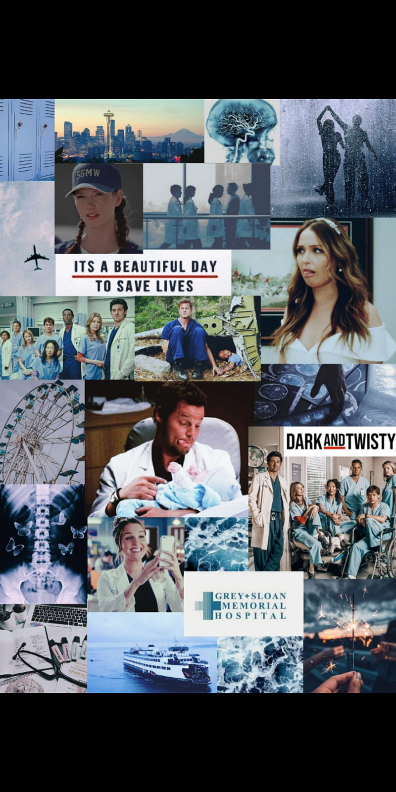 Greys Anatomy, aesthetic, alex karev, collage, jo wilson, lexi grey, HD mobile wallpaper