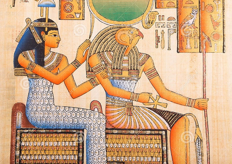 Ancient_Egyptians 5, ancient, Cleopatra, Egypt, Horus, HD wallpaper