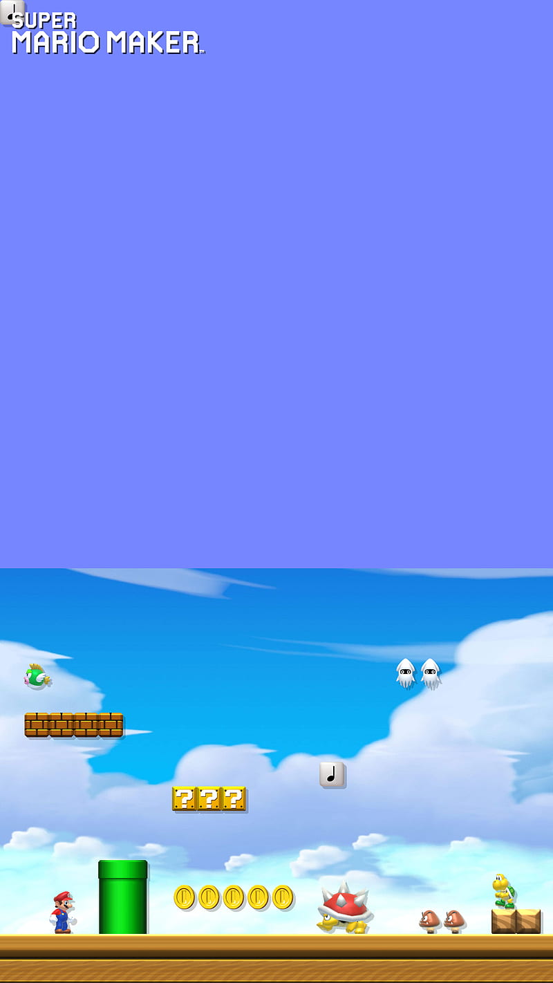 Super Mario, airship, sky, HD phone wallpaper