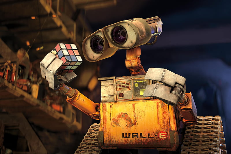 Robot, Rubik's Cube, Movie, Wall·e (Character), Wall·e, HD wallpaper |  Peakpx