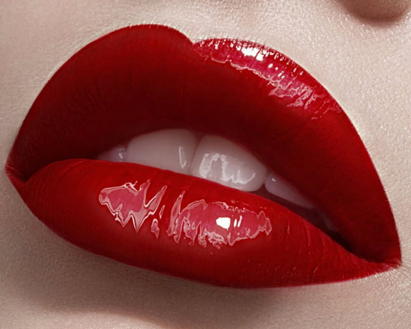 Red Lips, red, woman, lips, silky, HD wallpaper | Peakpx
