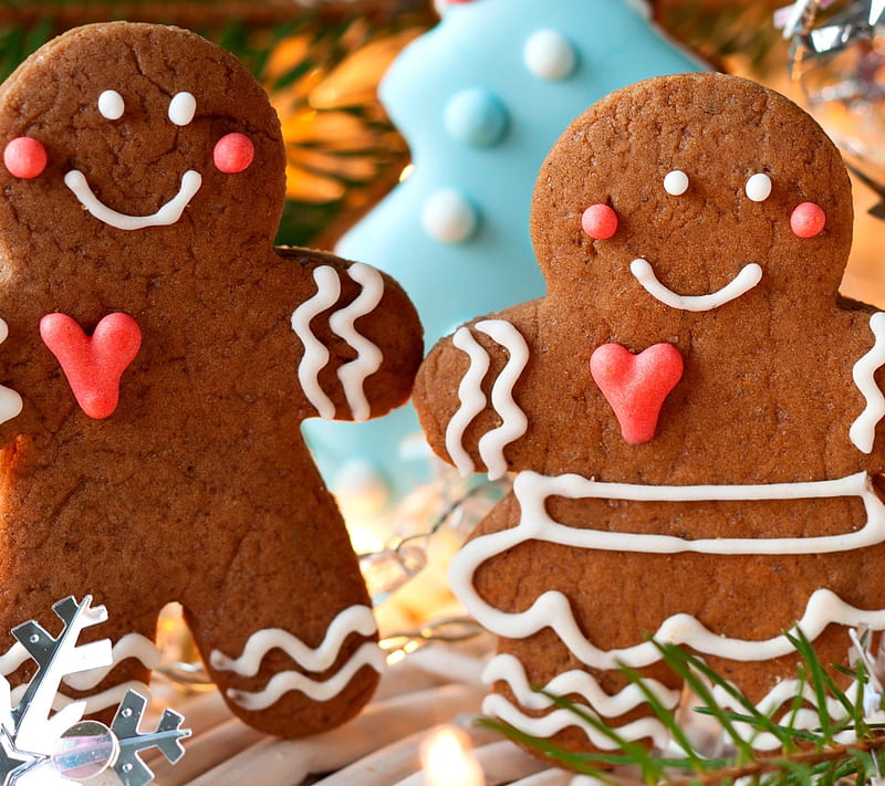 Christmas Cookies, christmas, cookies, ginger bread, new year, HD wallpaper