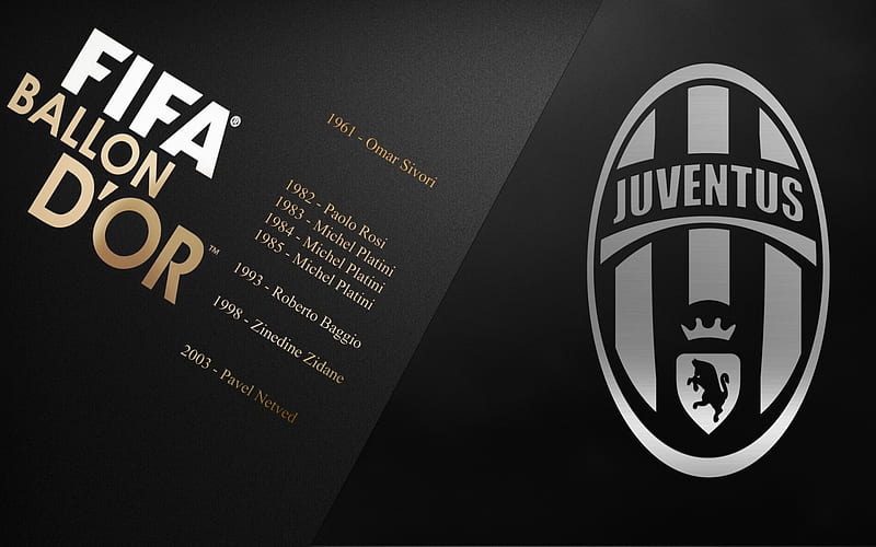 juventus, fifa, golden ball Owners, juventus emblem, Italy, Series A, HD wallpaper