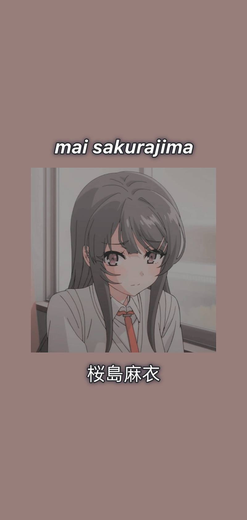 aesthetic anime girl, anime girl, mai, mai sakurajima, sakurajima, HD phone wallpaper