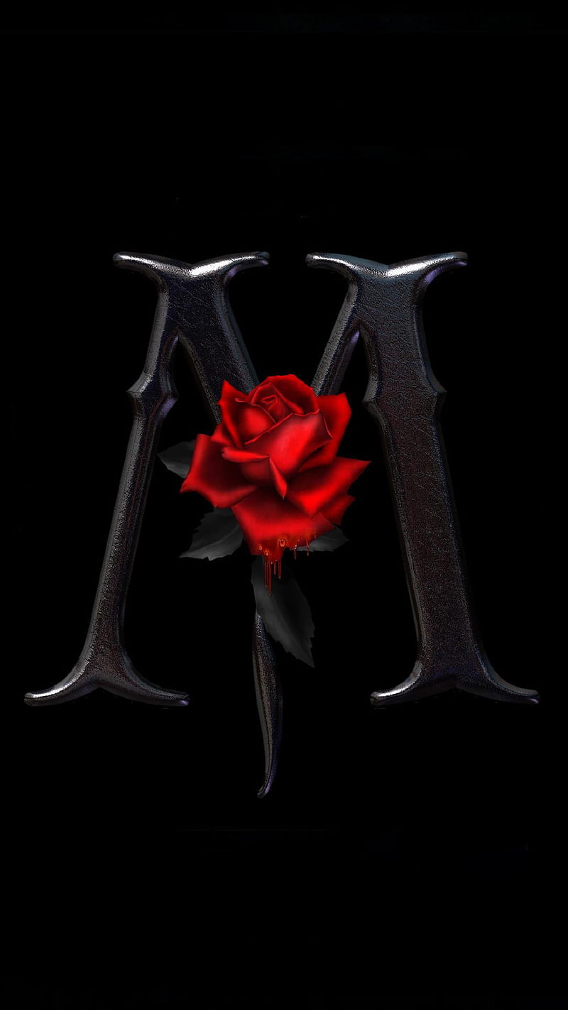 the M, rose, rose m, HD phone wallpaper