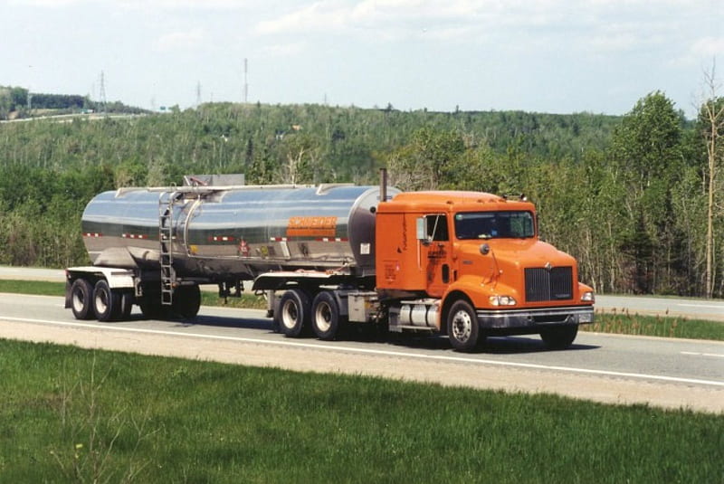 Schneider, highway, truck, nig rig, semi, HD wallpaper