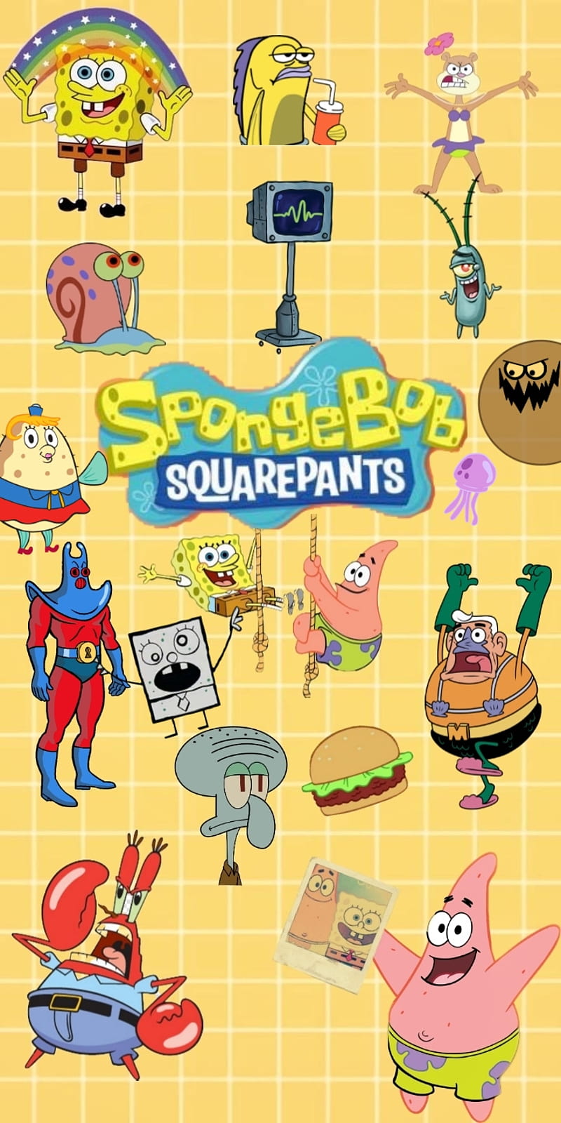 SpongeBob SquarePants, art, product, HD phone wallpaper | Peakpx