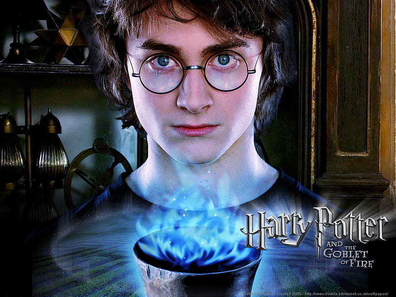 Harry Potter, Goblet of Fire, glasses, fire, goblet, harry potter, HD wallpaper