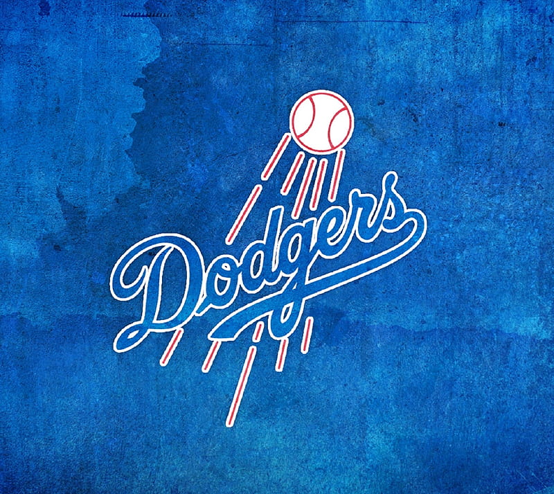 LA Dodgers 3, baseball, blue, esports, HD wallpaper