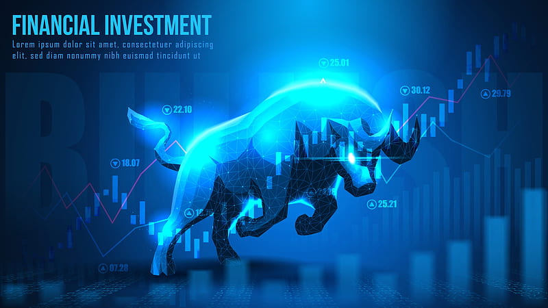 Concept art of bullish financial investment 2078446 Vector Art at Vecteezy, HD wallpaper