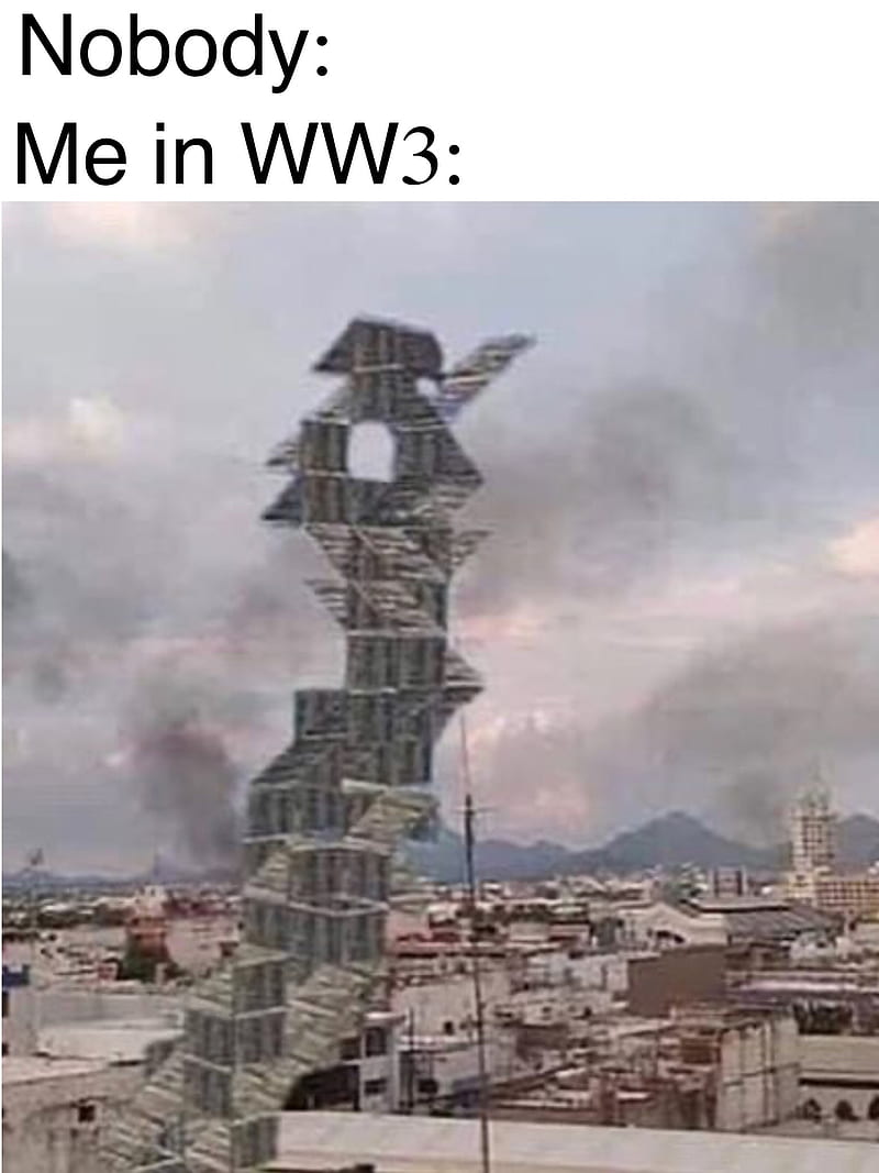 Fortnite WW3 Memes, awesome, battlefield, city, meme, pg, rad, HD phone wallpaper