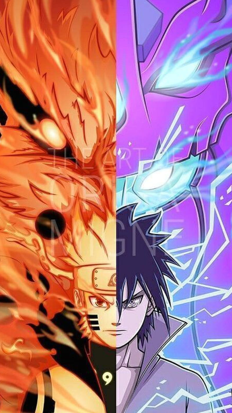 Papel De Parede Anime Naruto vs Sasuke