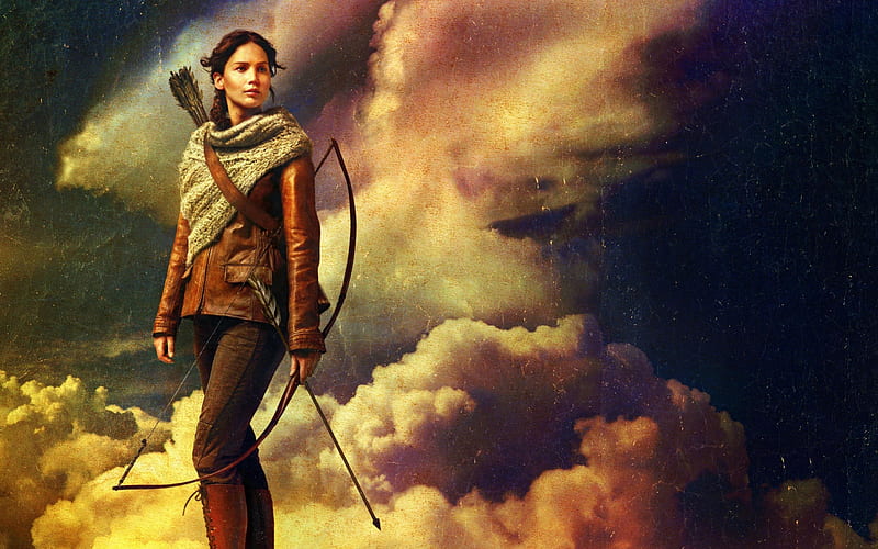 The Hunger Games: Catching Fire, celebrity, jennifer lawrence, the hunger games, bonito, arrow, katniss everden, entertainment, people, movies, archer, catching fire, actresses, the hunger games catching fire, HD wallpaper