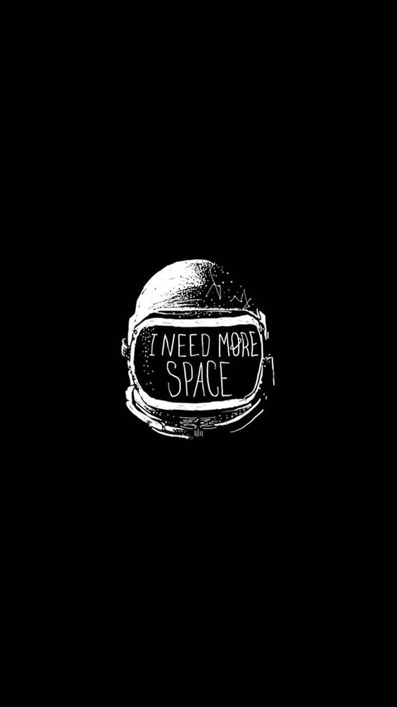 I need more space, black, funny, iphone x, logo, new, samsung, HD phone  wallpaper | Peakpx