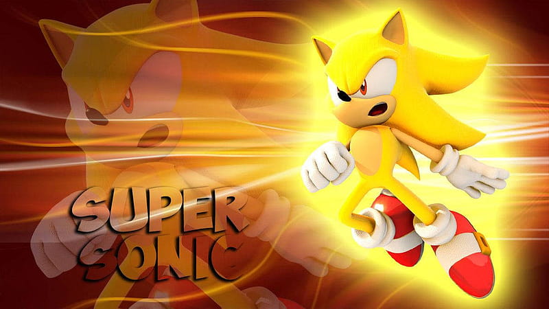 The Invincible Super Sonic, Yellow Sonic, HD wallpaper