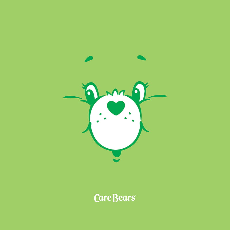 Care Bears Green, Bears, Care, care bears, cartoon, cool, cute, fun, green, minimal, retro, vintage, HD phone wallpaper