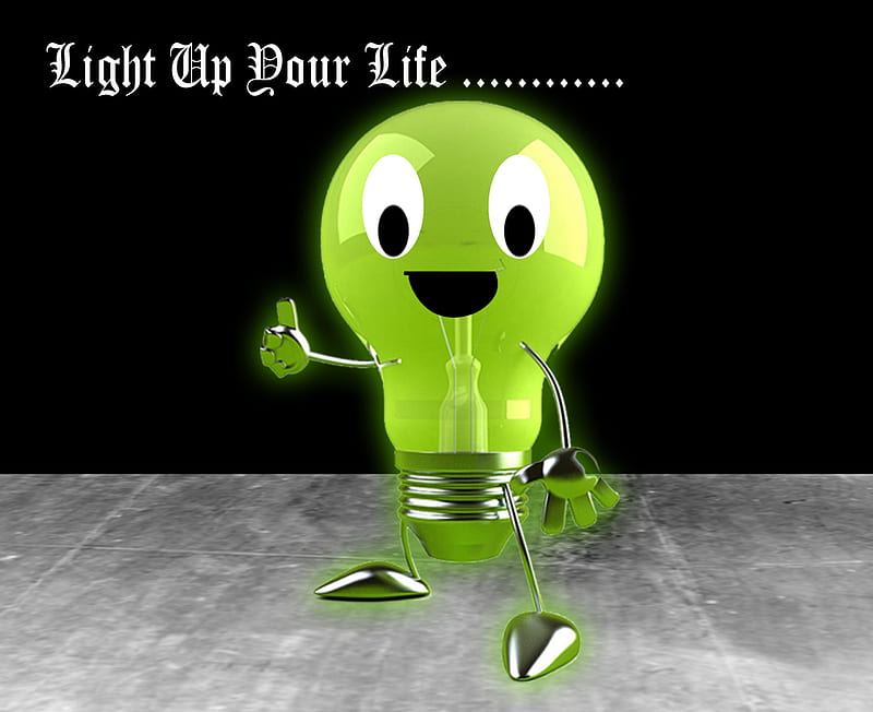Light up your life in just a single moment, bulbs, moments, green, life, happiness, lights, HD wallpaper