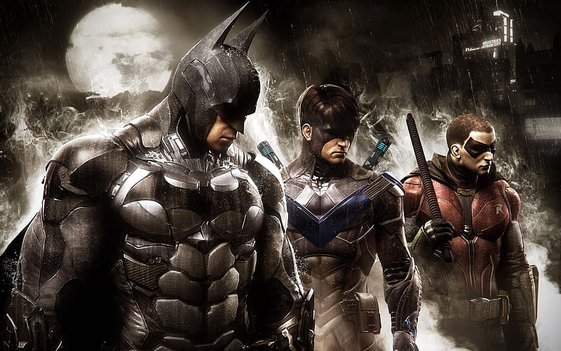 Wallpaper City, Batman, Batman, Arkham Knight for mobile and